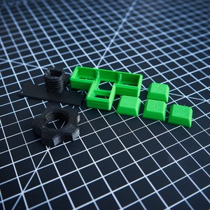 T-Spin+ - 3D printed Housing + printed Keys - DIY tetromino shaped wasd Pad for arcade sticks
