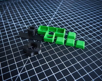 T-Spin+ - 3D printed Housing + printed Keys - DIY tetromino shaped wasd Pad for arcade sticks
