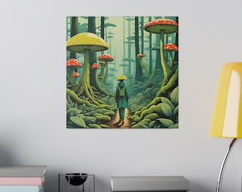 In the Forest with Friends - Matte Canvas, Stretched, 0.75"