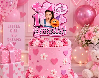Personalised Ms Rachel Inspired Cake Topper / Any Name & Age / Kids Birthday Party  / Custom Party Decoration / 1st, 2nd 3rd Birthday