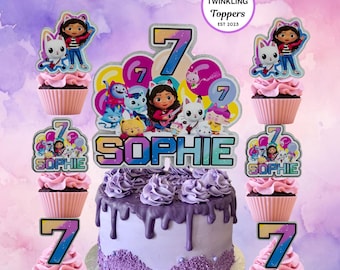 Personalized Gabby's Dollhouse Cake Topper – Birthday Party Decoration