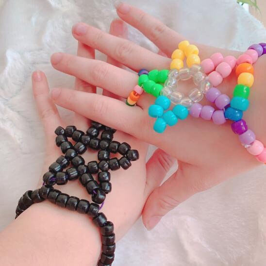 Kandi Star Finger Ring Bracelet