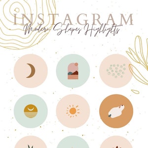 Instagram Story Highlight Covers - Modern Shapes