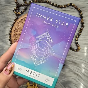 Inner Star Oracle Deck Magic Edition de Jo Klima, baraja de 55 cartas con guía complementaria y caja original - USADA