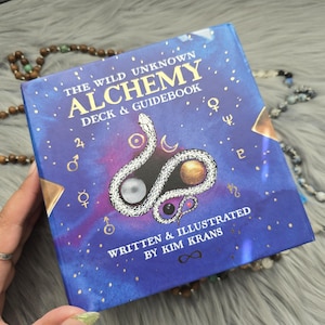 The Wild Unknown Alchemy Deck & Guidebook by Kim Krans, 71 card oracle deck with companion guidebook and box - USED