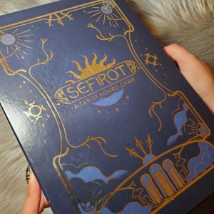 Sefirot - Un gioco da tavolo di tarocchi di Viv Tanner, mazzo di tarocchi da 78 carte con guida e scatola di accompagnamento - USATO