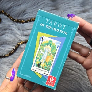 Tarot of the Old Path van Howard Rodway, tarotdeck van 78 kaarten met wit boekje en doos - GEBRUIKT