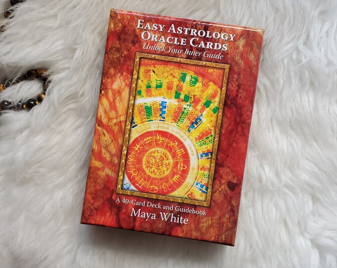 Easy Astrology Oracle Cards Unlock Your Inner Guide by Maya White, 40 Card Deck With Companion