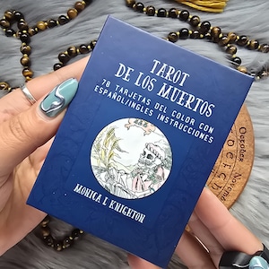 Tarot De Los Muertos de Monica L Knighton, baraja de tarot de 78 cartas con guía complementaria y caja - USADA