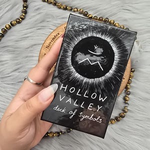 Baralho de Símbolos Hollow Valley de Erin Alise, baralho de 65 cartas com guia e caixa original - USADO
