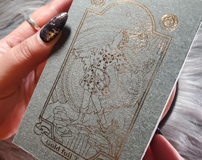 Gold Foil Tarot, 78 Card Tarot Deck With Companion Guidebook and Box ...