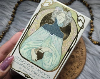 Ethereal Visions Illuminated Tarot Deck von MattHughes, 78 Karten Tarot Deck mit Ratgeber und Box - GEBRAUCHT