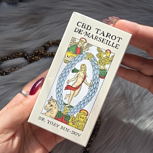Tarot de Marsella CBD del Dr. Yoav Ben-Dov, baraja de 78 cartas con estuche original - Nuevo