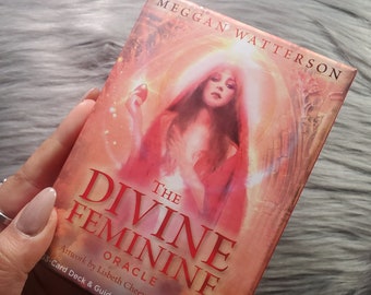 The Divine Feminine Oracle by Meggan Watterson, 53 card deck with companion guidebook and original box