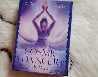 New: Cosmic Dancer Oracle by Sedona Soulfire Tess Whitehurst, 44 card deck with companion guidebook and original box