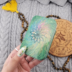 The Cosma Visions Oracle A Set of Cards To Ease Your Soul by James R. Eads, 79 Card Oracle Deck With Guide Sheet And Tin - USED