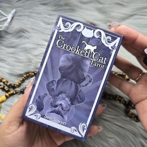 The Crooked Cat Tarot by Sam Sawyer, 78 Card Tarot Deck With Guidebook And Box - USED