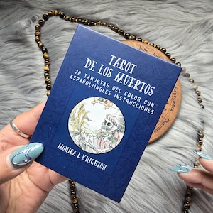 Tarot De Los Muertos de Monica L Knighton, baraja de tarot de 78 cartas con guía complementaria y caja - USADA