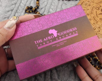 The Afro Goddess Tarot Arcanas by Andrea Furtick, 78 Card Tarot Deck With Guidebook And Box - USED