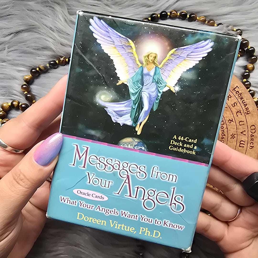 Messages From Your Angels Oracle Cards by Doreen Virtue, Ph.d., 44 Card ...