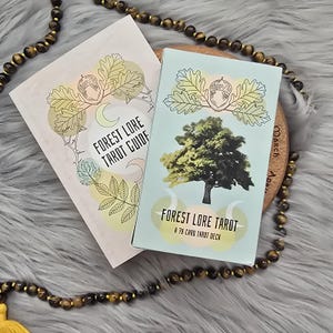 Tarot Forest Lore 1.ª edición de Veleda Oracle, baraja de tarot de 78 cartas con guía complementaria y caja - USADO