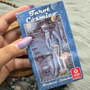 Cosmic Tarot von Norbert Losche, 78 Karten Tarot Deck mit kleinem weißen Buch und Box - GEBRAUCHT