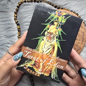 Tarot of Eden de Maud Kristen, baralho de tarô de 78 cartas com guia e caixa - USADO