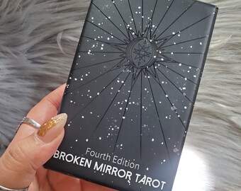 Broken Mirror Tarot Fourth Edition, 78 card tarot deck with companion guidebook and box