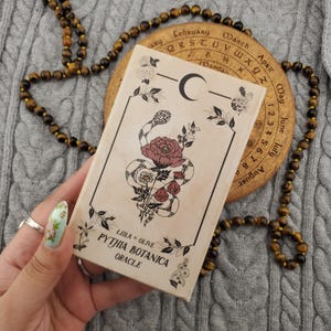 Leila + Olive Pythia Botanica Oracle Volume II by Nicole Rallis, 48 Card Oracle Deck With Guidebook And Box - USED