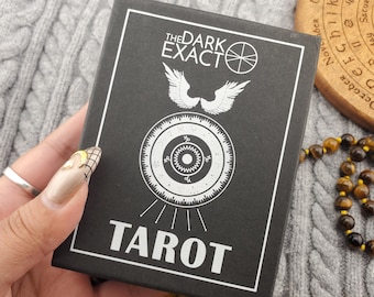 The Dark Exact Tarot by Coleman Stevenson, 78 Card Tarot Deck With Little White Book And Box - USED