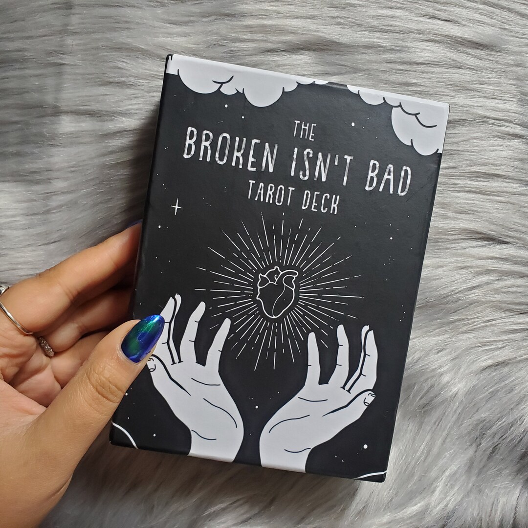 The Broken Isn't Bad Tarot Deck, 78 Card Tarot Deck With Companion