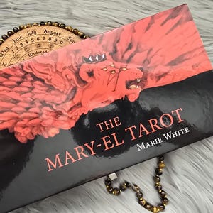 O Tarô Mary-El de Marie White, baralho de tarô de 78 cartas com guia e caixa - USADO