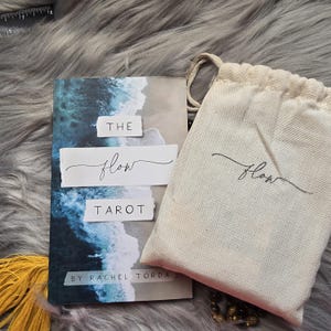 Tarot del Flujo de Rachel Torda, baraja de tarot de 78 cartas con guía complementaria y bolsa - USADO
