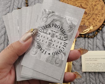 I Tarocchi Della Provincia Di Como, 22 Card Oracle Deck With Guide Sheet And Bag - USED