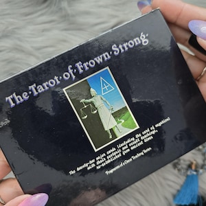 The Tarot of Frown Strong, 22 card tarot deck with little white book and box - USED