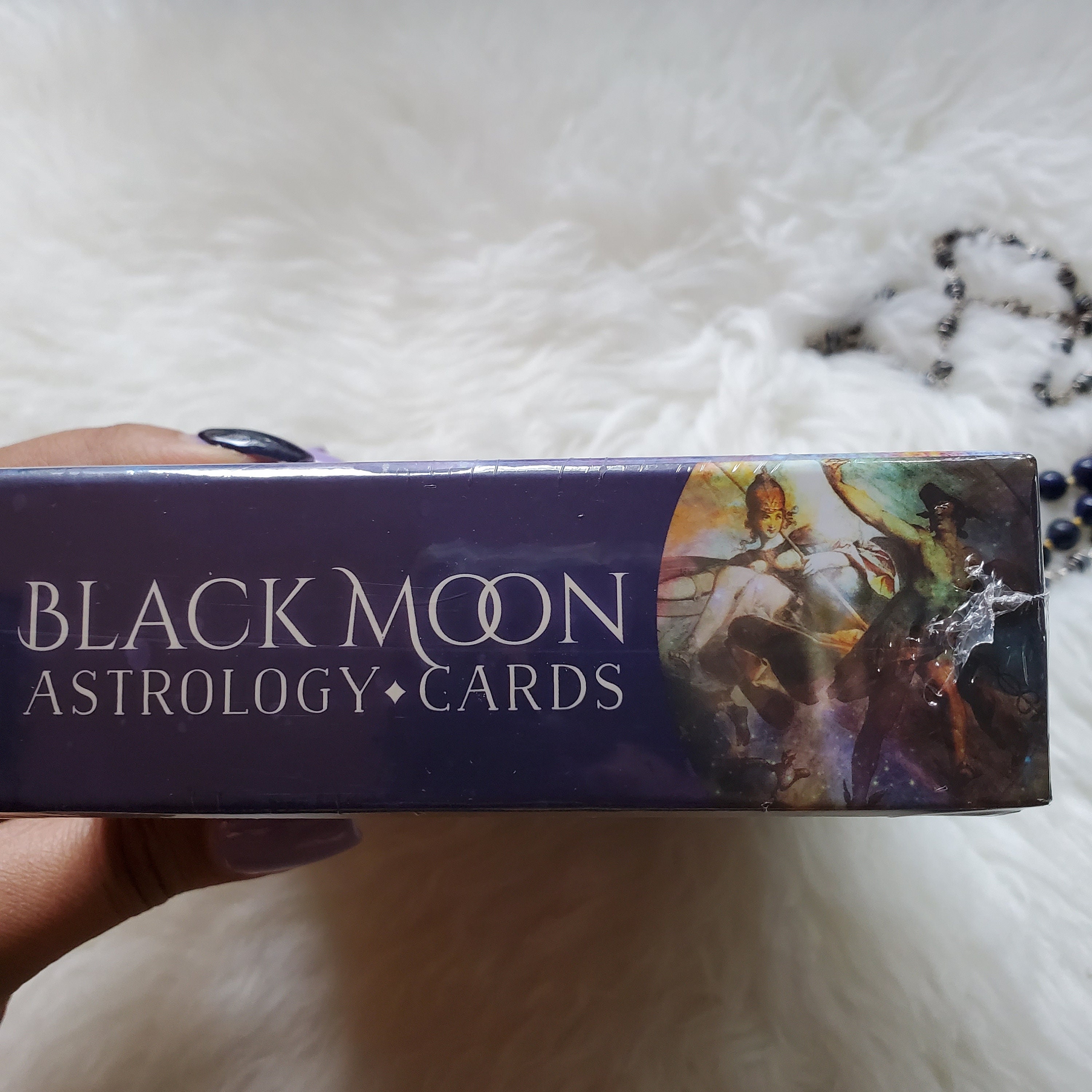 BLACK MOON ASTROLOGY CARDS DECK SUSAN SHEPPARD ESOTERIC TELLING BLUE ANGEL NEW 