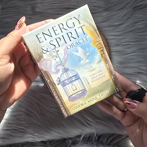 Oráculo de Energía y Espíritu de Sandra Anne Taylor, baraja de 44 cartas con guía complementaria y caja original - USADO
