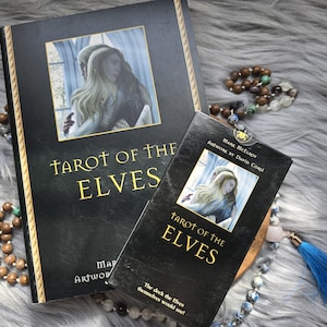 Tarot of the Elves by Mark McElroy, 78 card tarot deck with little white book and box - USED