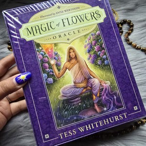 Oráculo de la Magia de las Flores de Tess Whitehurst, baraja de 44 cartas con guía complementaria y caja original - Nuevo