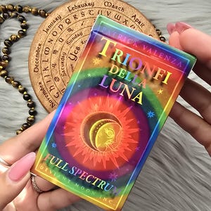 Trionfi Della Luna Full Spectrum de Patrick Valenza, baralho de tarô de 78 cartas com caixa original, sem guia - USADO