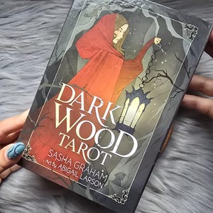 Dark Wood Tarot de Sasha Graham, baralho de tarô de 78 cartas com guia e caixa - USADO