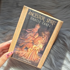 Cartas del Oráculo de los Espíritus Ancestrales de Jade-Sky, baraja de 43 cartas con guía complementaria y caja original - USADA