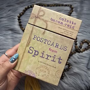 Cartes postales de Spirit Oracle par Colette Baron-Reid, jeu de 52 cartes avec guide et boîte d'origine - OCCASION