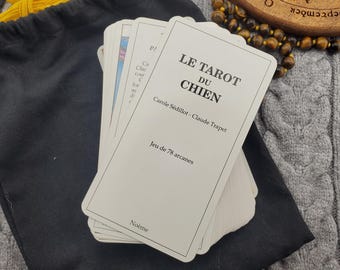 Le Tarot Du Chien by Carole Sedillot Claude Trapet, 78 Card Tarot Deck With Bag, No Guidebook - USED
