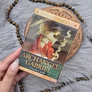 Archangel Gabriel Oracle Cards by Doreen Virtue, 44 card deck with companion guidebook and original box - USED
