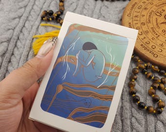 The Gentle Tarot Linen Edition by Mari In The Sky, 78 Card Tarot Deck With Box, No Guidebook - USED