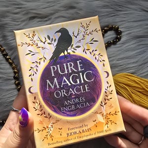 Oráculo de Magia Pura de Andrés Engracia, baraja de 36 cartas con guía complementaria y caja original - USADO