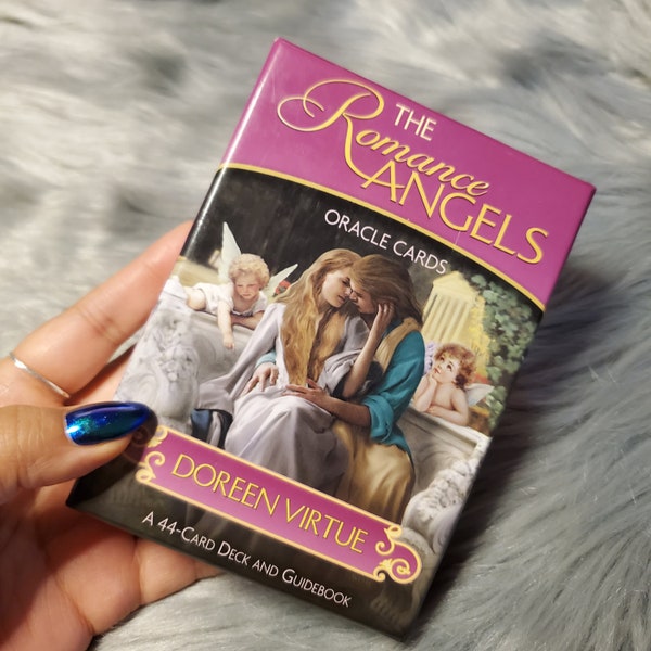 The Romance Angels Oracle Cards by Doreen Virtue, 44 card deck with companion guidebook and original box