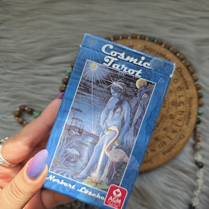 Cosmic Tarot von Norbert Losche, 78 Karten Tarot Deck mit kleinem weißen Buch und Box - GEBRAUCHT
