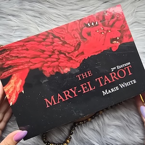 The Mary-El Tarot 2ª edição por Marie White, baralho de tarô de 78 cartas com guia e caixa - USADO